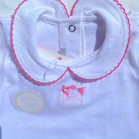 NWT Beautiful Mini Mimo Baby Girl Embroidered Top - Picture 4 of 7